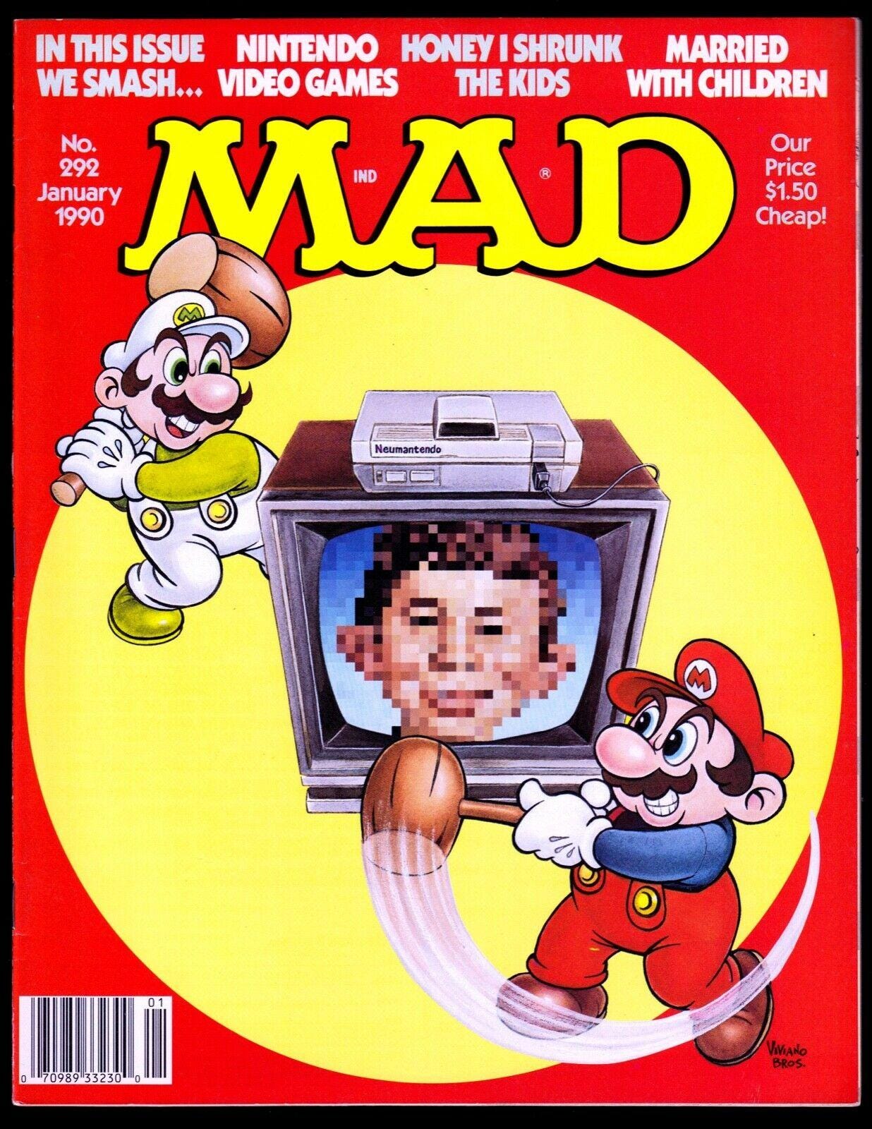 Mad Magazine smashes Super Mario Bros & Nintendo Video Games #292 ...