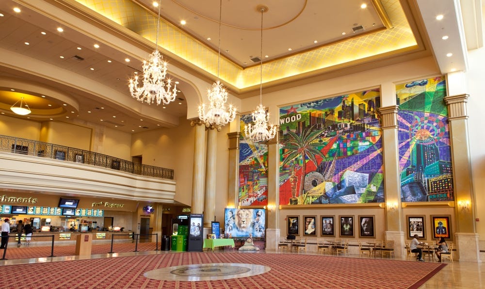 Mural of Hollywood installed at The Buena Park Metroplex - GREGORY BEYLERIAN