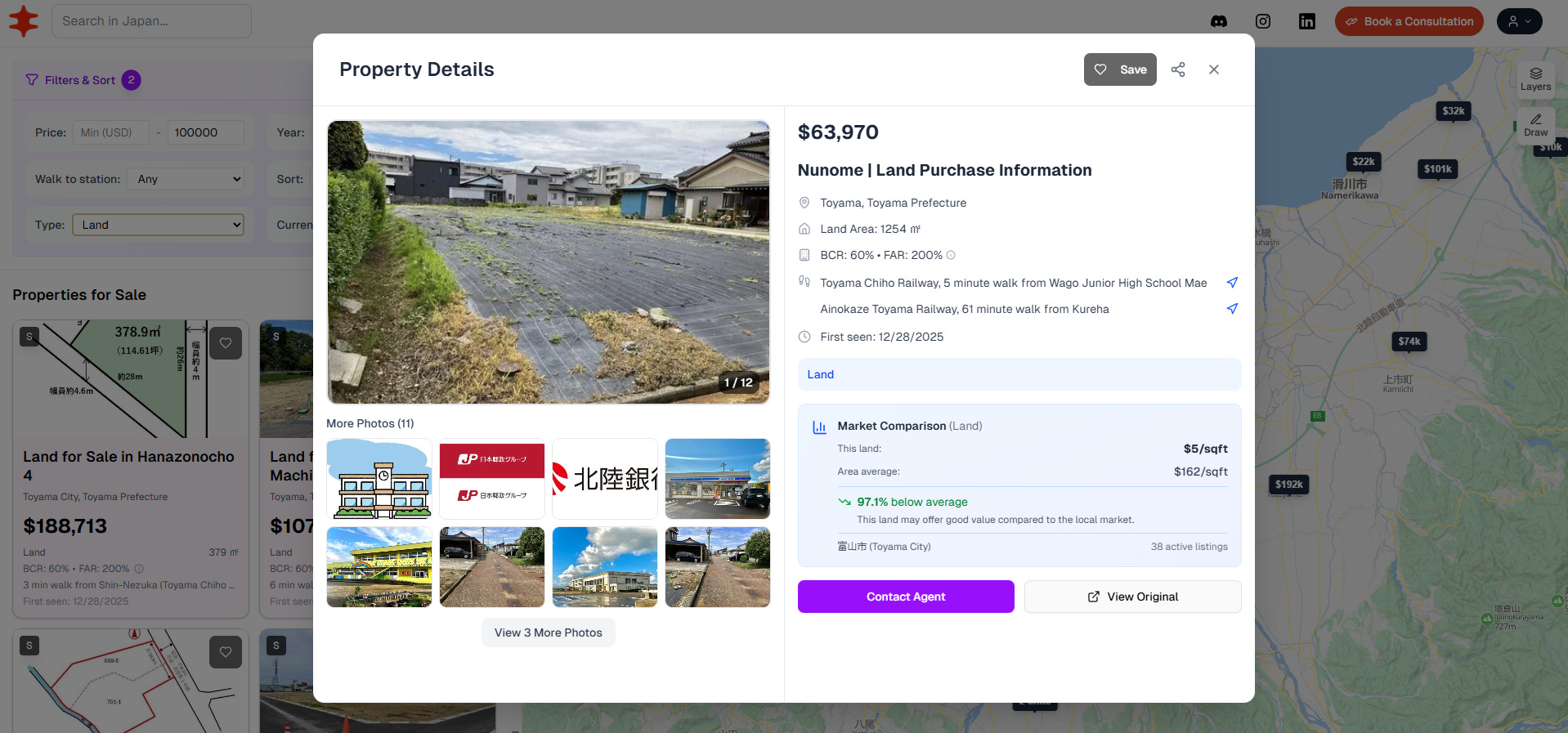 NEW ON NIPPONHOMES: LAND LISTINGS ARE LIVE