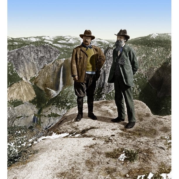 Roosevelt & Muir 1903 Ntheodore Roosevelt 26Th President Of The United ...