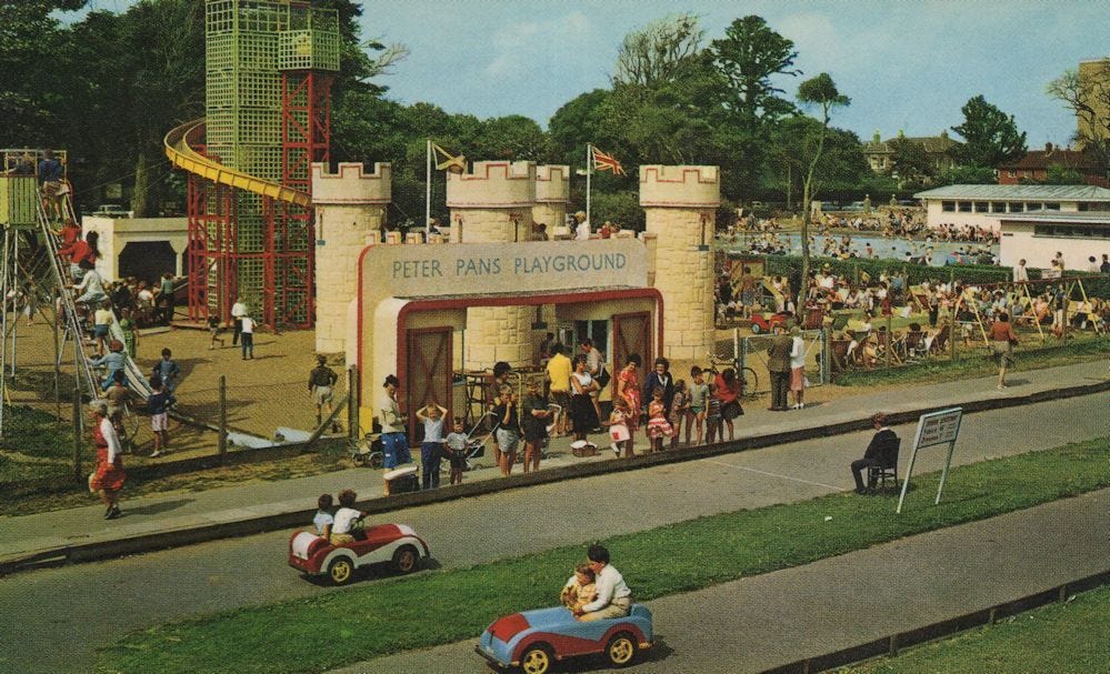 Peter Pan's Playground - vintage 1970's photograph of the playground in Worthing, Sussex