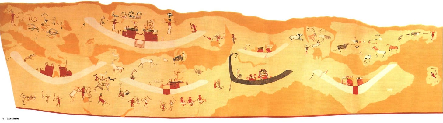 Nekhem tomb map painting Nekhem tomb map painting