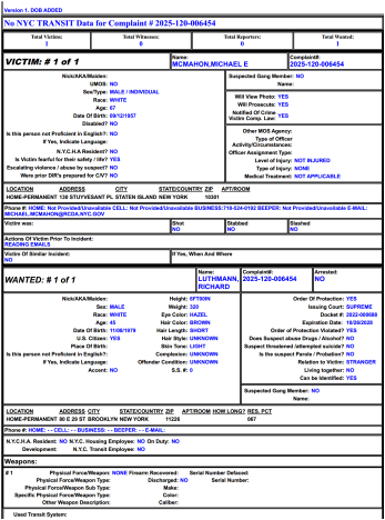 Luthmann NYPD Report 2