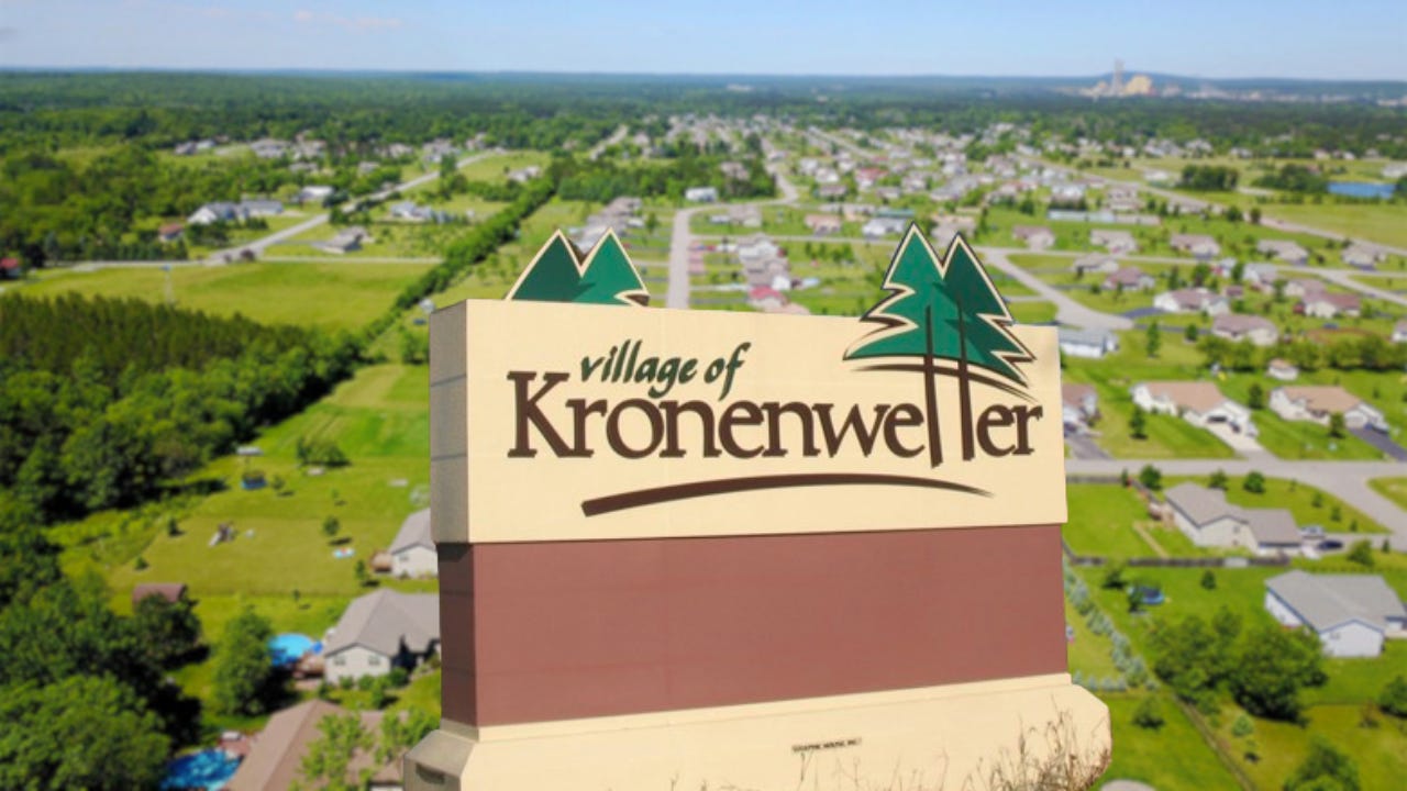 Village of Kronenwetter sign