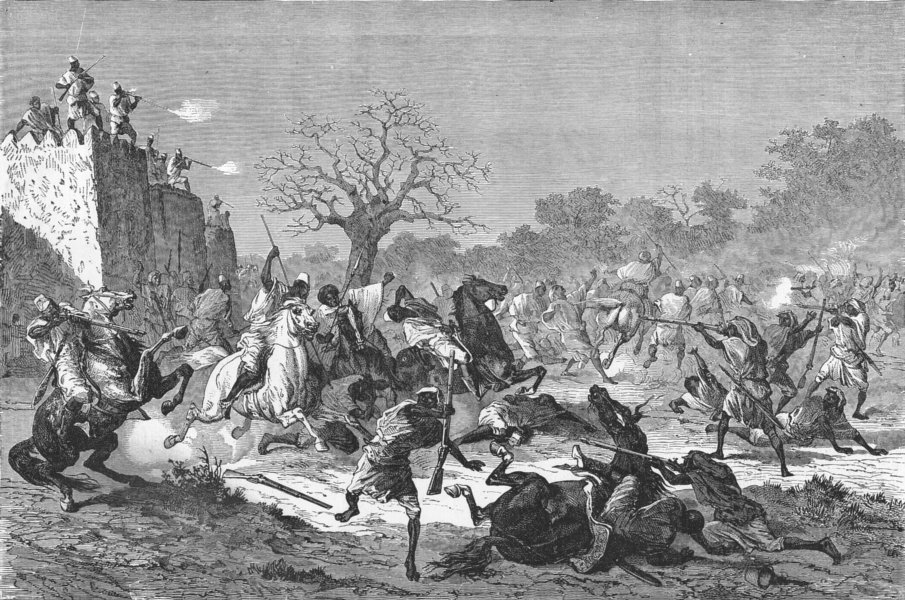 'The Bambaras attack the Besiegers' by Henry Walter Bates