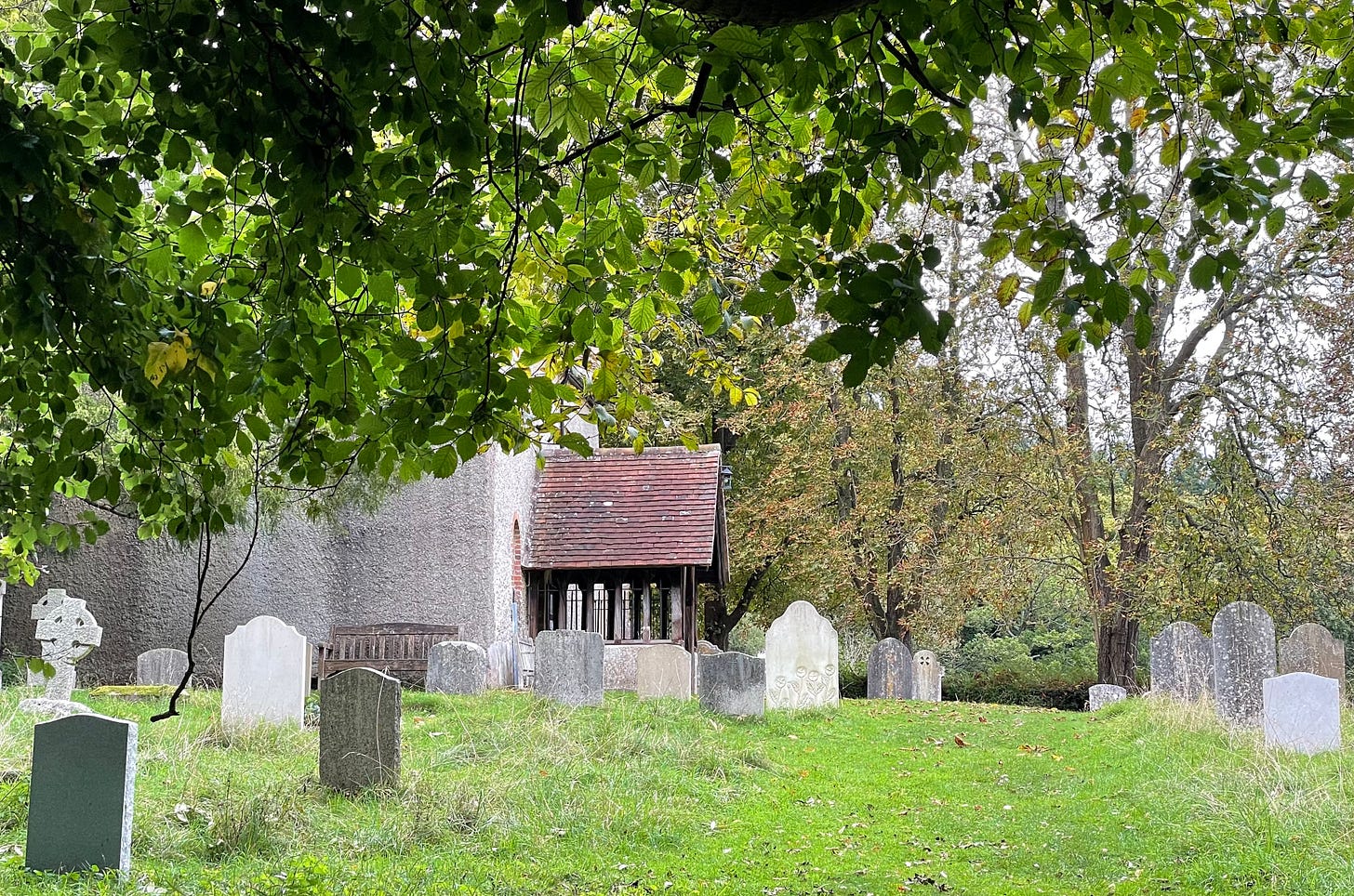 A view of St Nicholas’ church from the path A view of St Nicholas’ church from the path