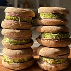 Green Eggs & Ham Sandwiches
