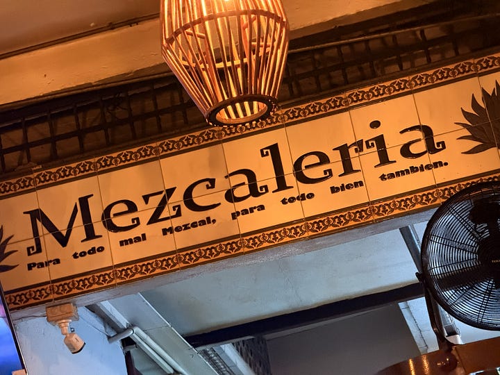 Food and drinks at La Finca Acapulco