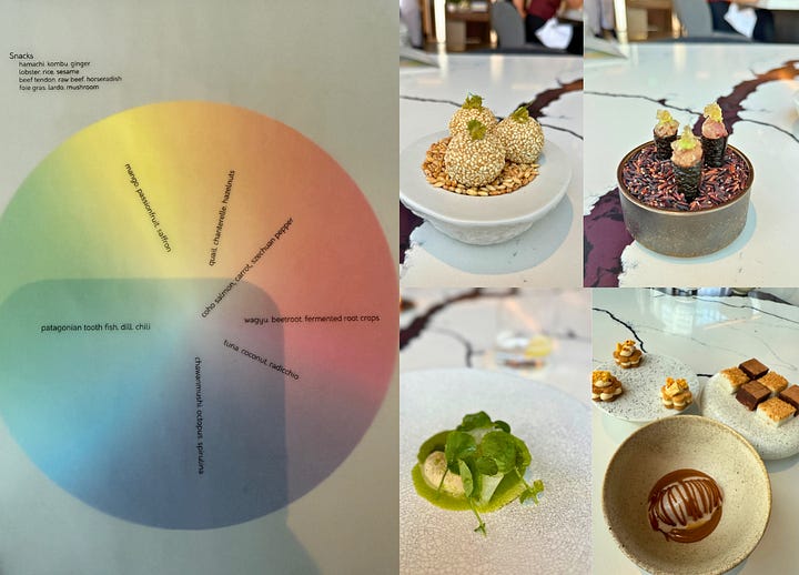 Nighttime building, daytime aerial view, chef, food. cats. sunset jeepney, Ayala Triangle Park