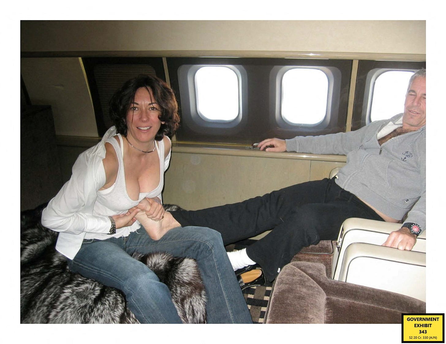 Photos of Ghislaine Maxwell and Jeffrey Epstein together shown at trial