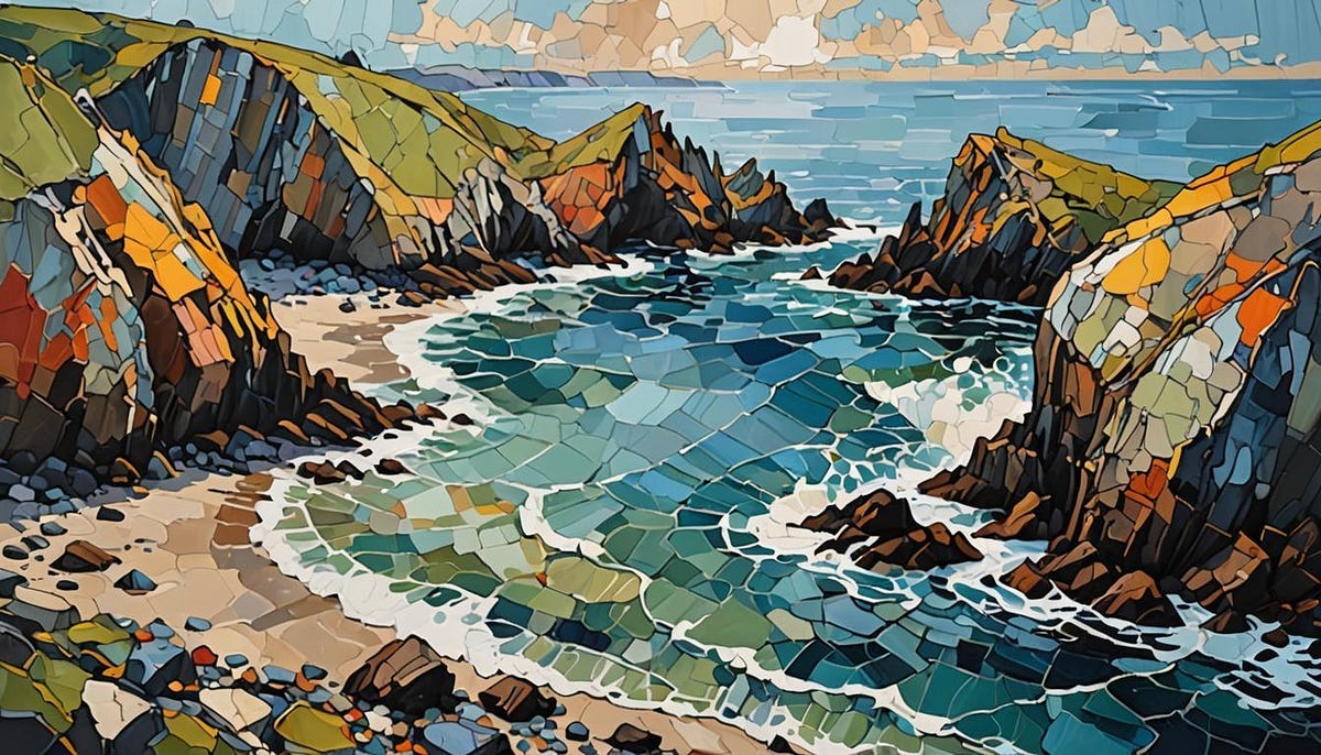 Painting of sea scene Painting of sea scene