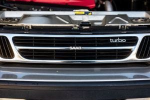 Old school Saab cars front grille