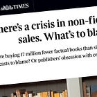 Is the Nonfiction Book Crisis for Real?