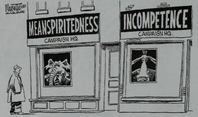 some works by left wing artists from the usa about elections where the only  choices in contention are the democratic party and the republican party  (1985 to 2006) : r/PropagandaPosters