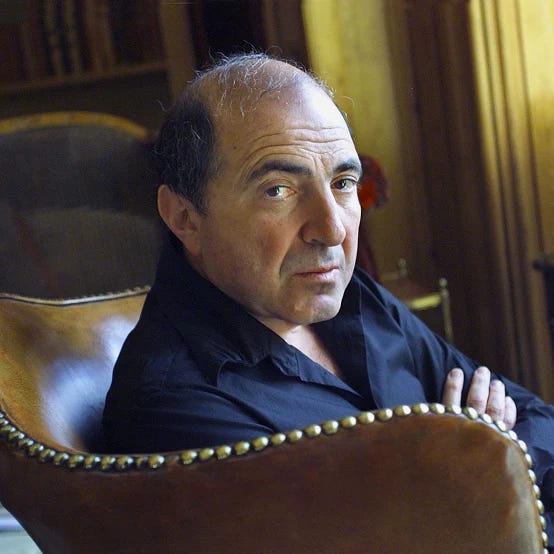 Image of Russian oligarch and businessman Boris Berezovsky at his home in Egham, Surrey, where he lives in exile, 24th August 2002 (Photo by John Downing/Hulton Archive/Getty Images) Image of Russian oligarch and businessman Boris Berezovsky at his home in Egham, Surrey, where he lives in exile, 24th August 2002 (Photo by John Downing/Hulton Archive/Getty Images)