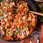 one pan italian beef giardiniera pasta
