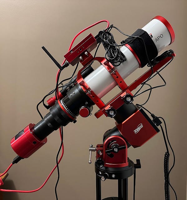 First Light w/ The ZWO FF65 APO Telescope and AM3 Mount - 08 Apr 2025