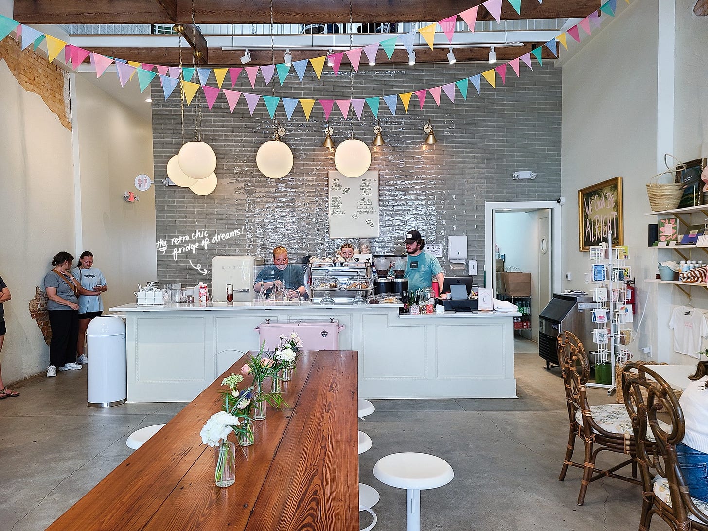 Sorella Coffee front counter interior