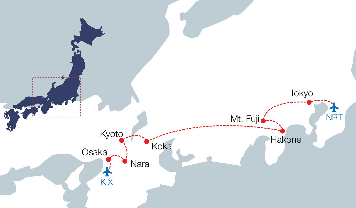 7-8 Days The Golden Route Japan 2026-2027-2028 | All Japan Tours