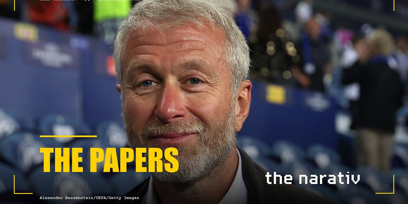 We found Abramovich in the Epstein files, in Bear Stearns alongside Epstein when it collapsed, and the BBC found him hiding $10 billion.
