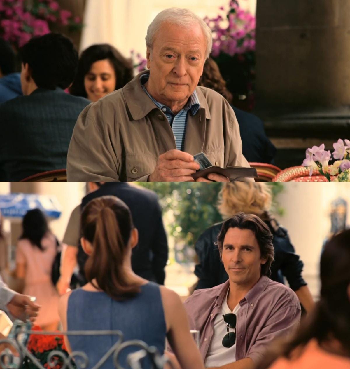 In The Dark Knight Rises (2012) Alfred sees Bruce Wayne at the end of the  movie. This is because Alfred should have spent the Wayne money on  hallucination meds instead of wasting