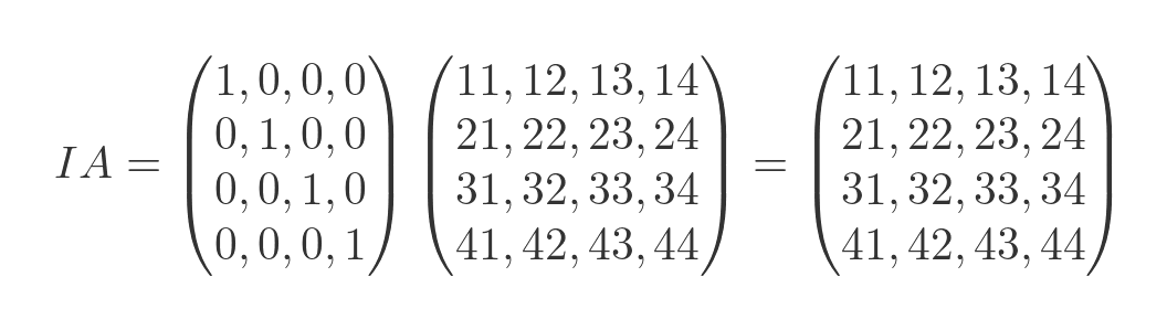Identity matrix