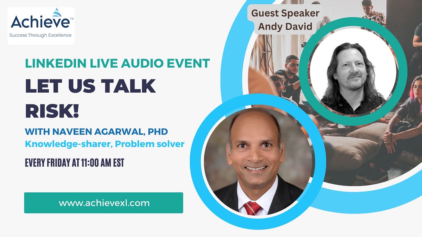 Let's Talk Risk! discussion with Andy David