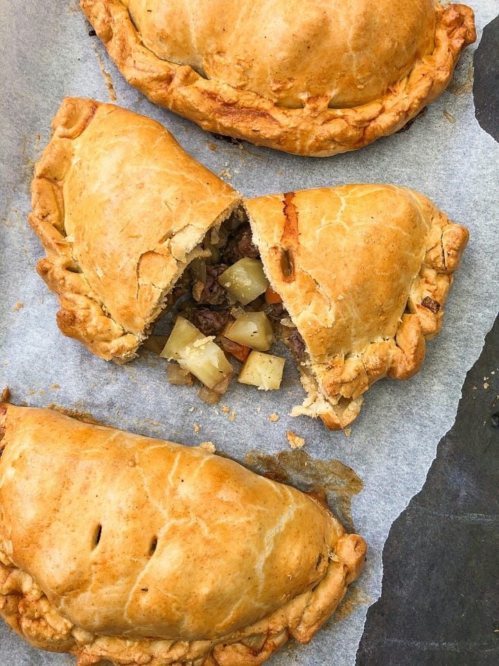 Savory Hand pies and various small pies. Photos via Scott Eckersley and FitNish Media via Unsplash