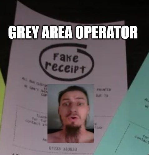 Grey Area Operator Smears Veronica with False Allegations and "Fake Receipt"