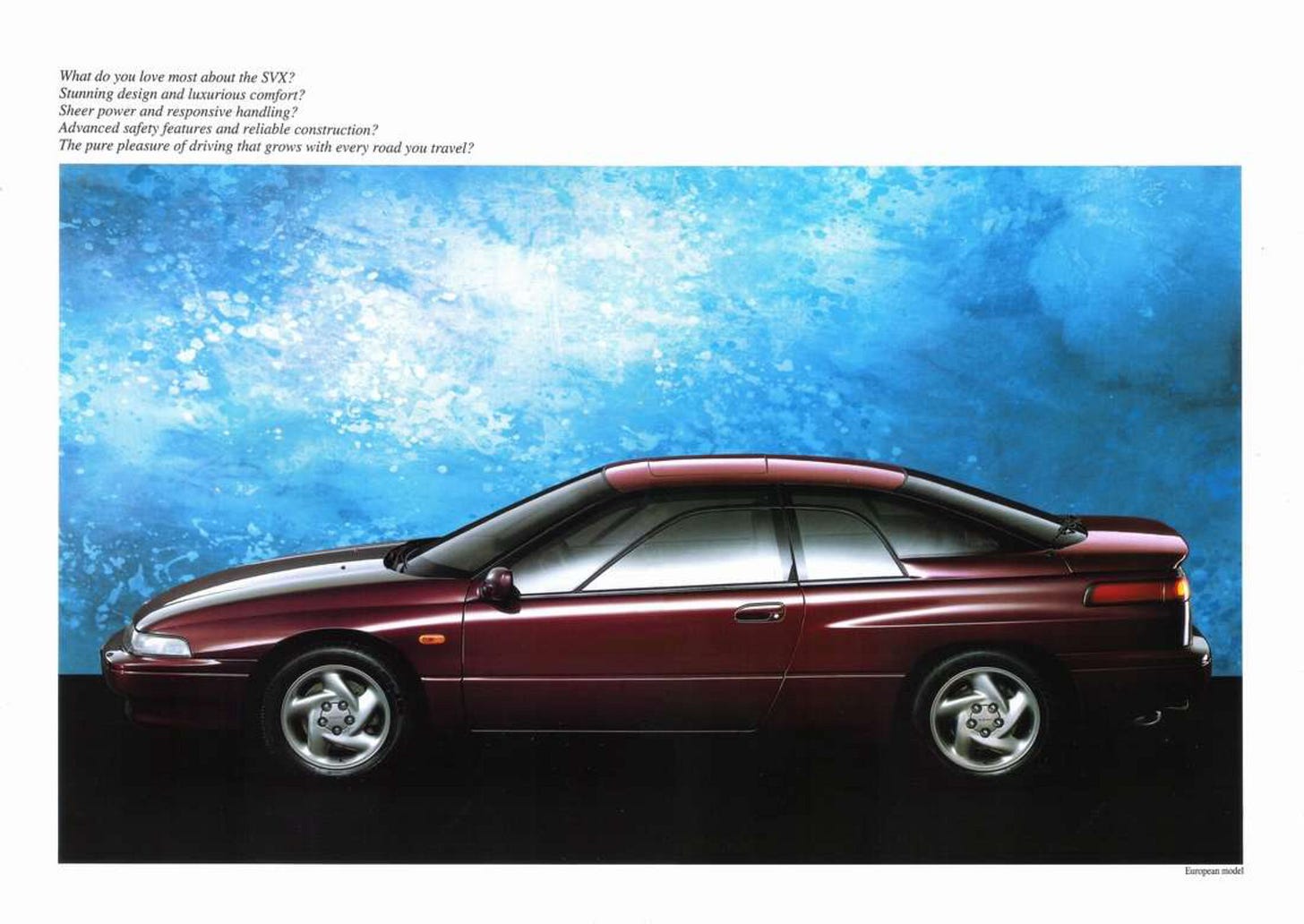 Subaru SVX 1994 brochure