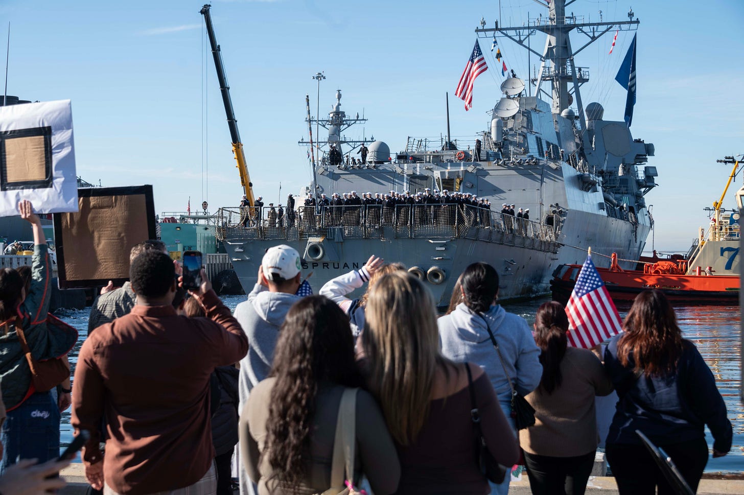 The Spruance has deployed on its Southern Border Security mission after returning from a five-month tour in December.