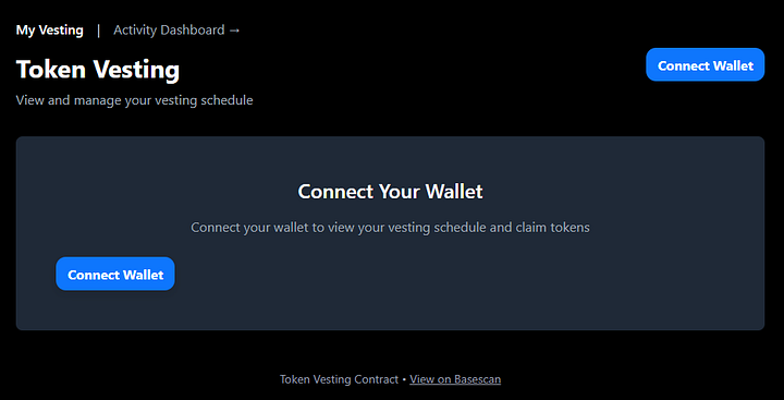 Screenshots of the user interface