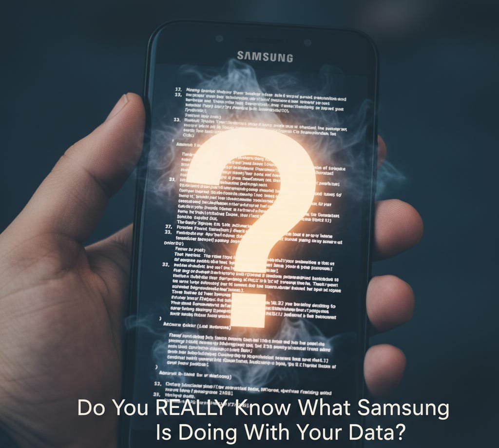 Do You REALLY Know What Samsung Is Doing With Your Data? Do You REALLY Know What Samsung Is Doing With Your Data?