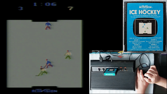 Ice Hockey de Activision para la Atari 2600