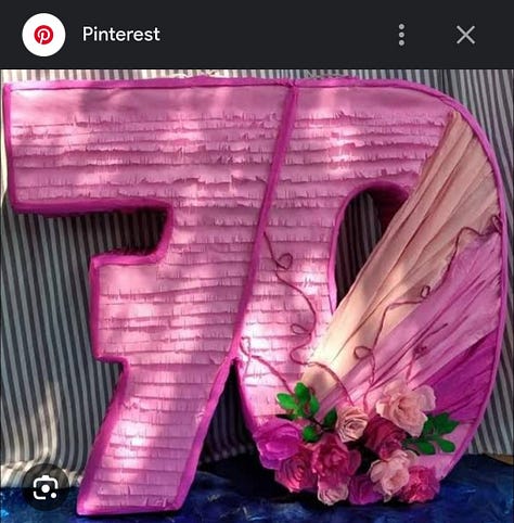 Nine options for piñatas, each image displaying different numbers with different types of details.