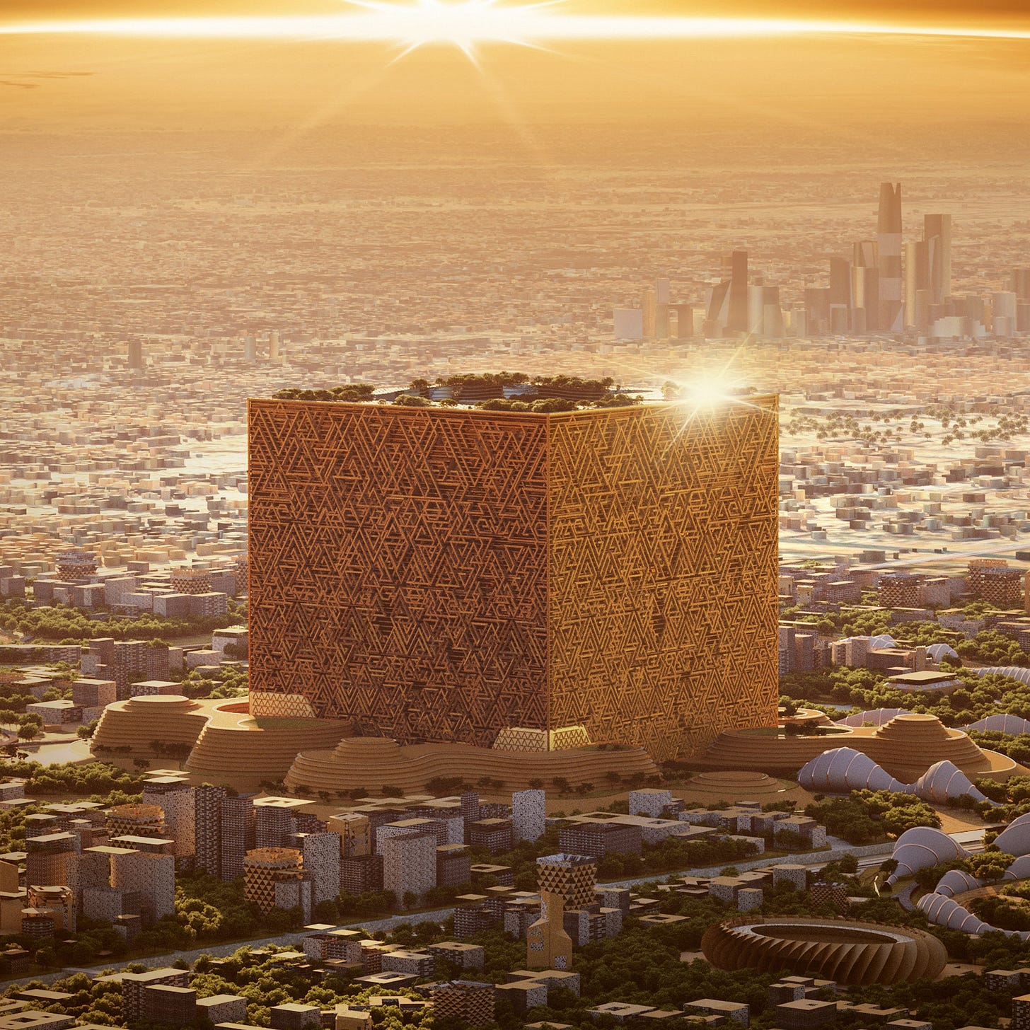 Saudi Arabia unveils giant cube-shaped supertall skyscraper in Riyadh Saudi Arabia unveils giant cube-shaped supertall skyscraper in Riyadh
