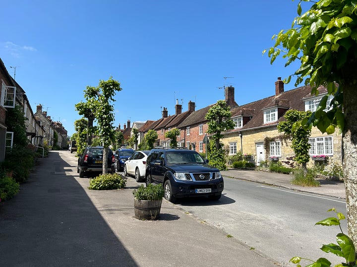 4 photos of property in the HIgh Street, Hindon, including a chapel. Images: Roland's Travels