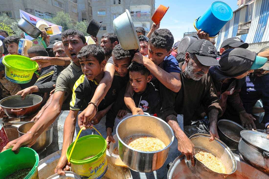 Aid official warns Gaza is reaching famine levels : NPR