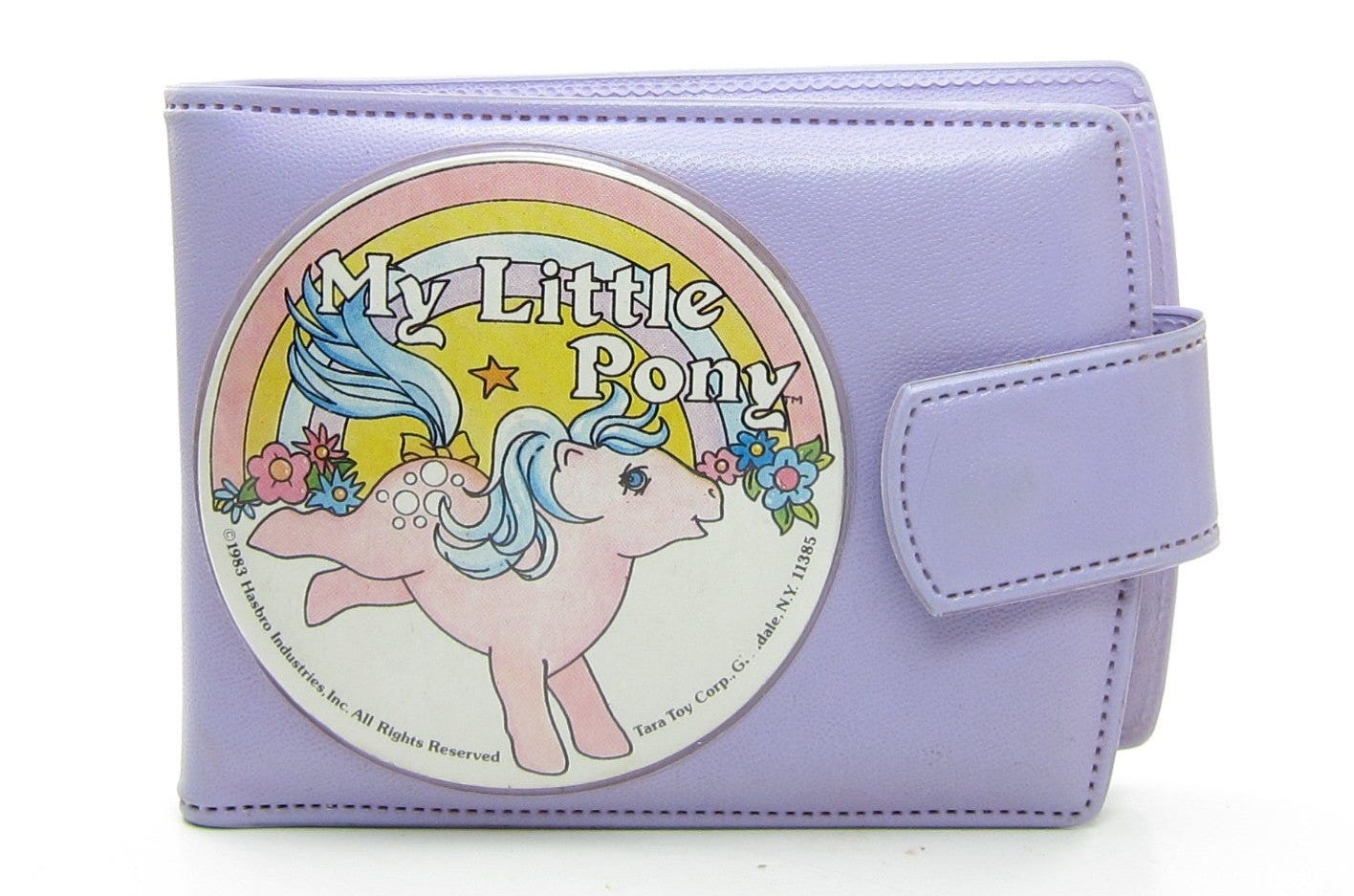 My Little Pony Wallet Vintage Purple Vinyl Bifold Billfold & Coin Purs |  Brown Eyed Rose