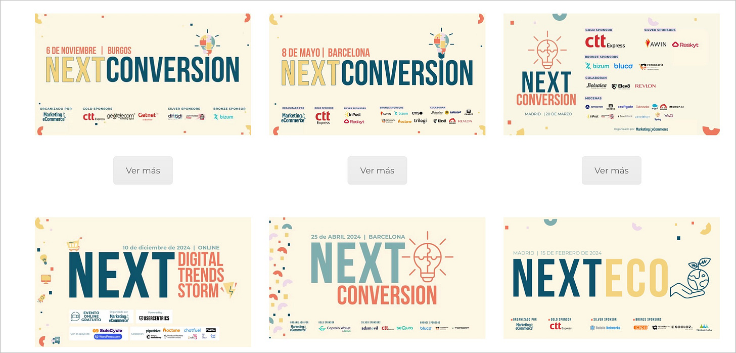 Eventos NEXT de M4C Eventos NEXT de M4C