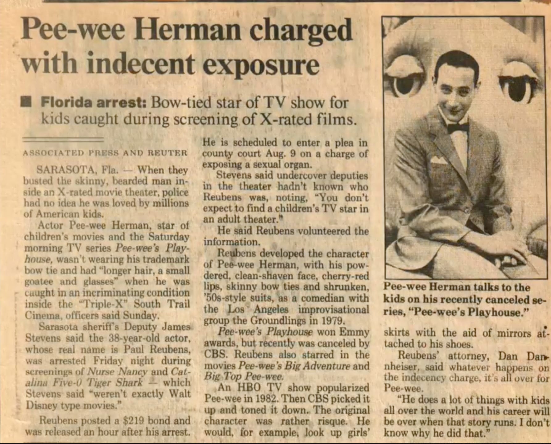 Hollyweird Babylon: The Crimes of Paul Reubens