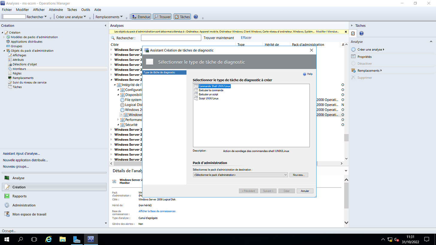 Microsoft SCOM Server - Disk Usage and Report