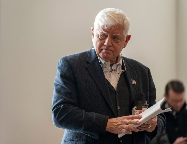FILE: Congressman John Larson holds a town hall at the East Hartford Senior Center on January 30, 2025.