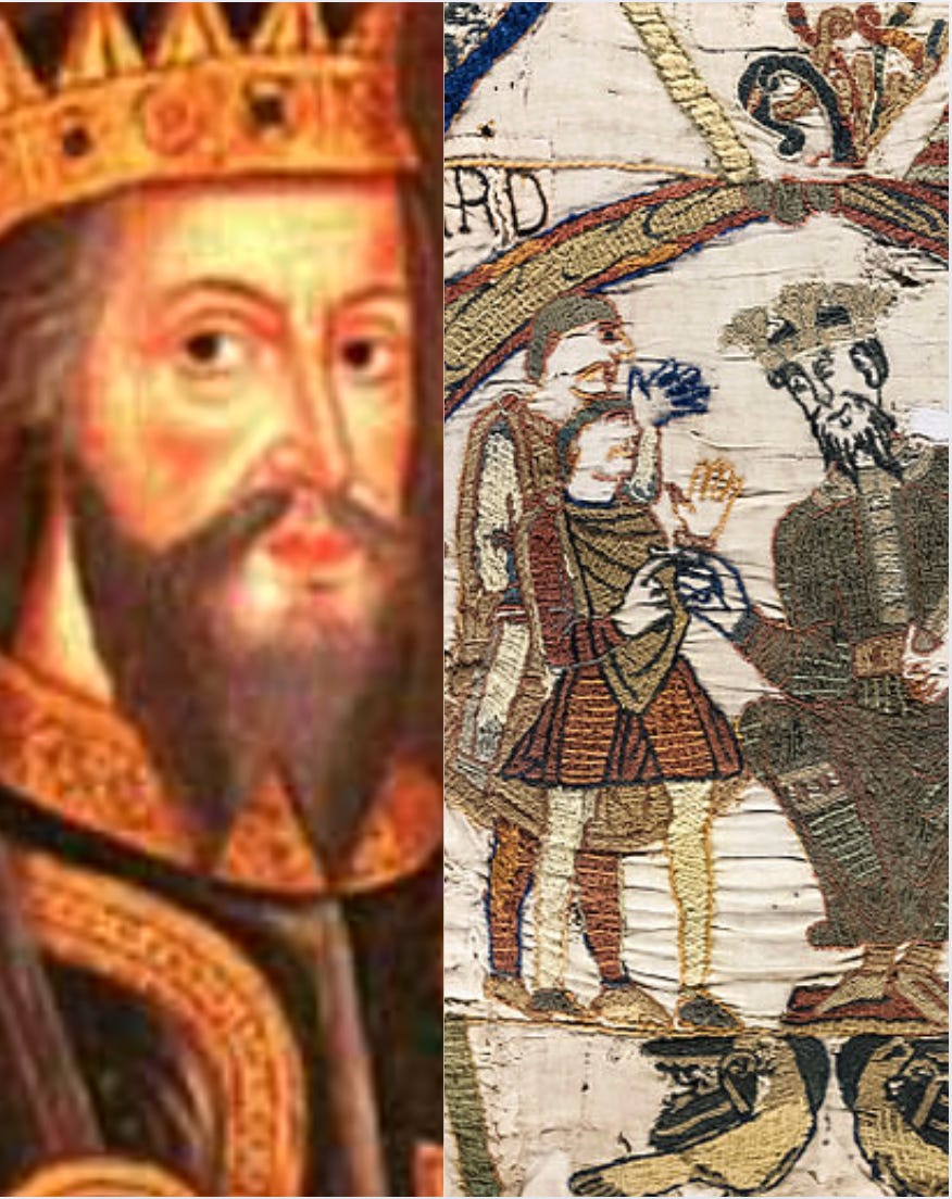How is William the Conqueror related to Edward the Confessor?