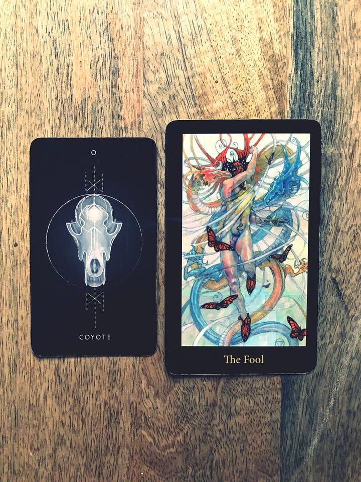 Featured: TOTEM Tarot Deck and Mary-El Tarot Deck.