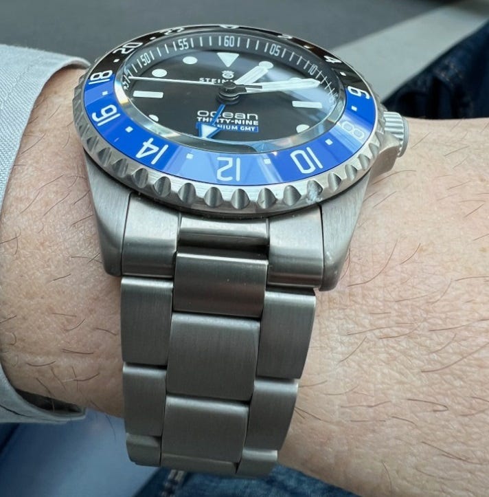Ocean 39 with titanium bracelet