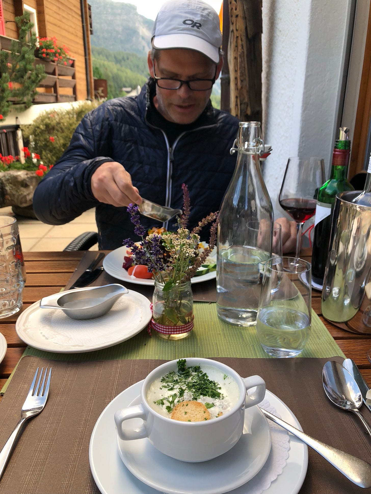 Weinsuppe is a specialty.