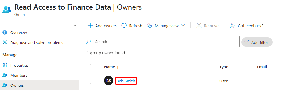 Entra ID group owners