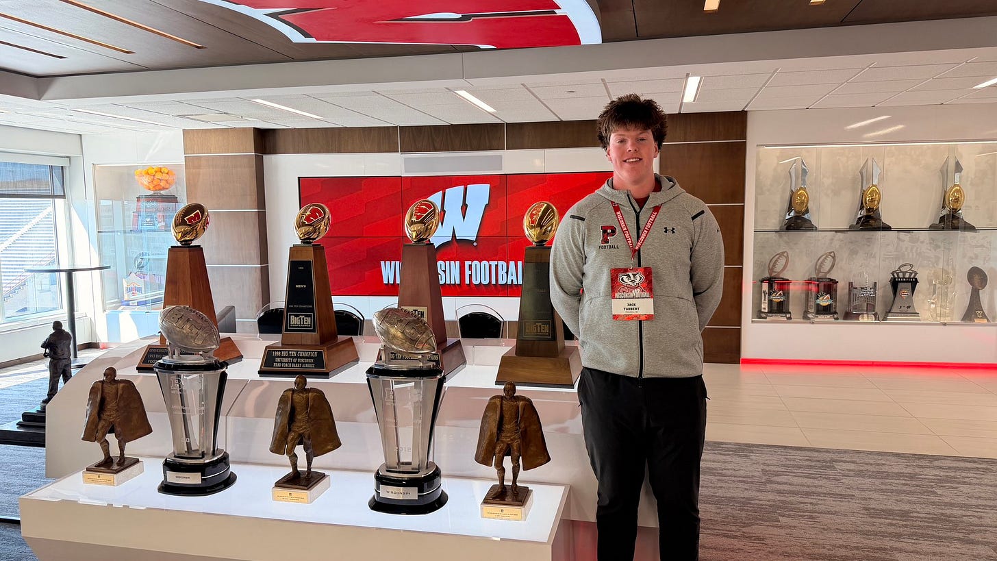 Wisconsin Badgers OL commit Jack Tabbert Wisconsin Badgers OL commit Jack Tabbert