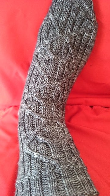 cabled sock cabled sock